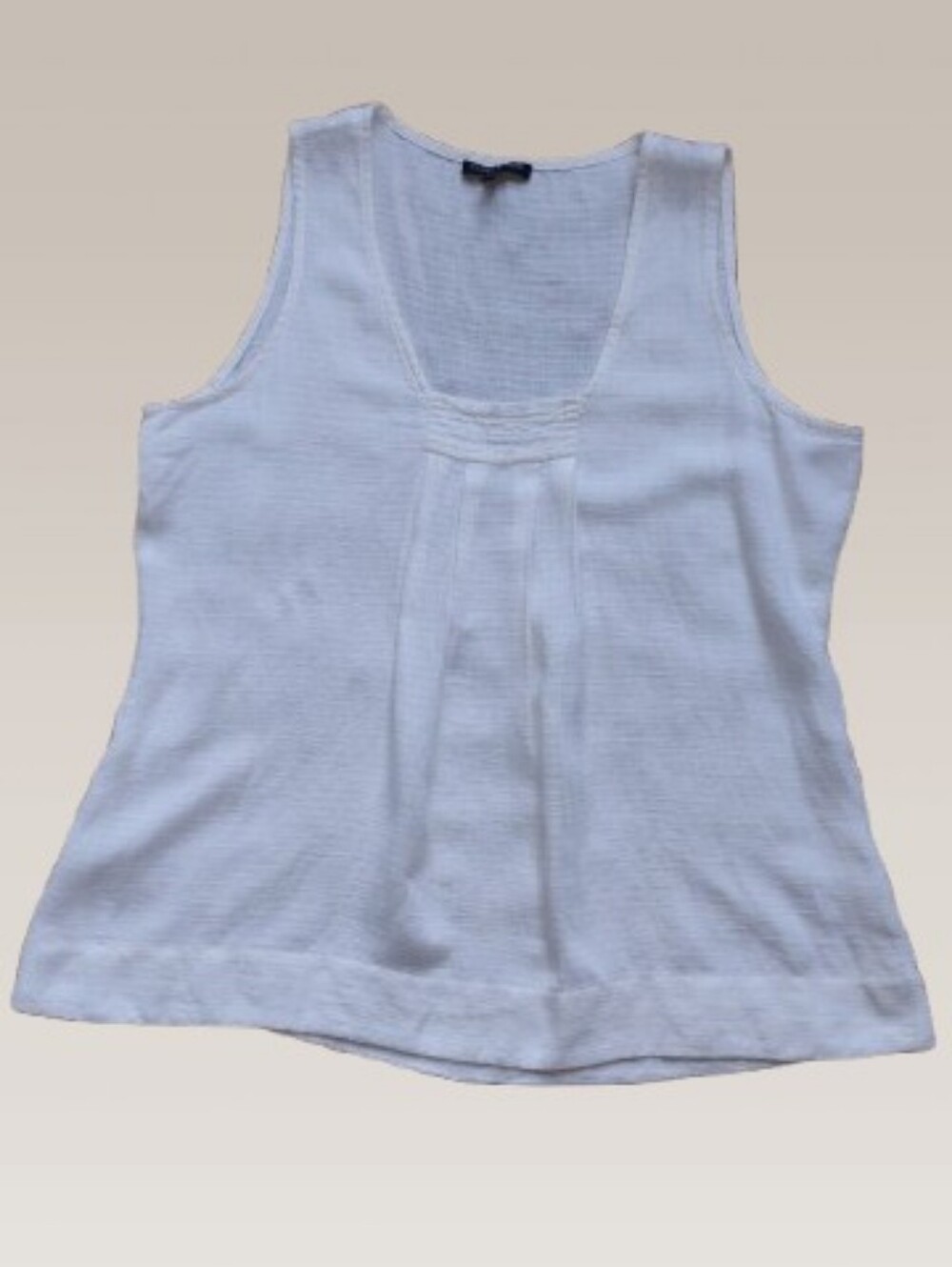 NEW EILEEN FISHER Linen Blend Tank PM White New without tag.